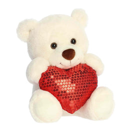 Aurora Valentine Glimmerheart Bear 11"