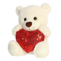 Aurora Valentine Glimmerheart Bear 11"