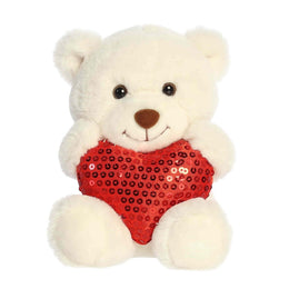 Aurora Valentine Glimmerheart Bear 11"