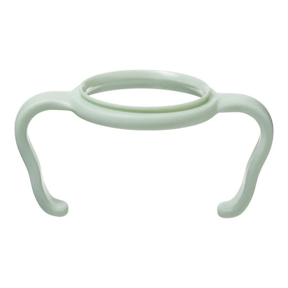 B.BOX Baby Bottle Handles mint green with ergonomic curved grips.