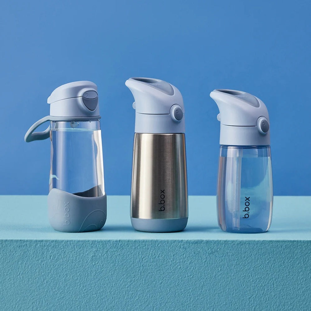 B.BOX B.Box Junior Drink Bottle 380 ml flip-top spout with button release and integrated handle img 4/10