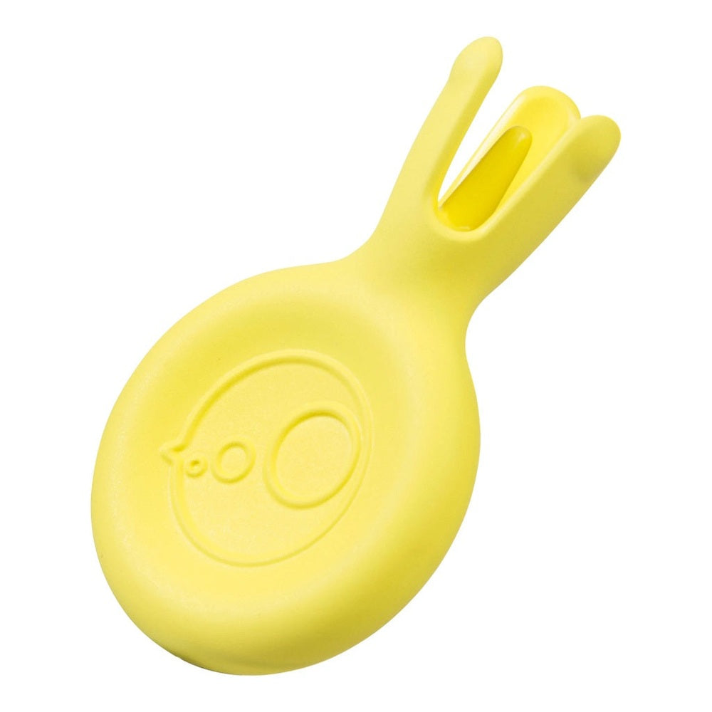 B.BOX Mini Flork 3-pack yellow silicone baby feeding utensil with fork-tipped ends