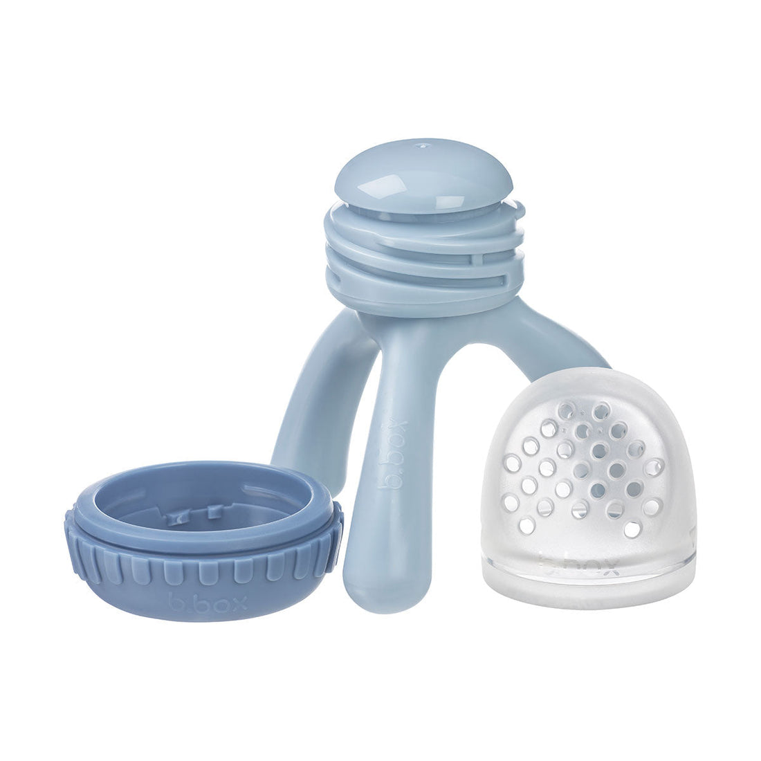 B.Box Silicone Fresh Food Feeder in Lullaby Blue — product view 3