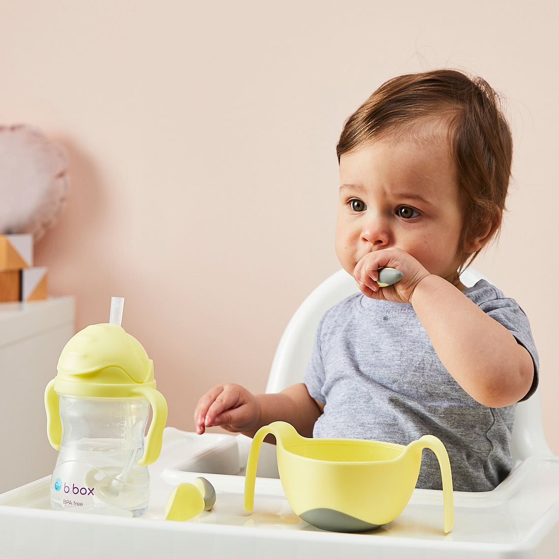 B.Box Sippy Straw Cup 240ml in Banana Split — product view 12