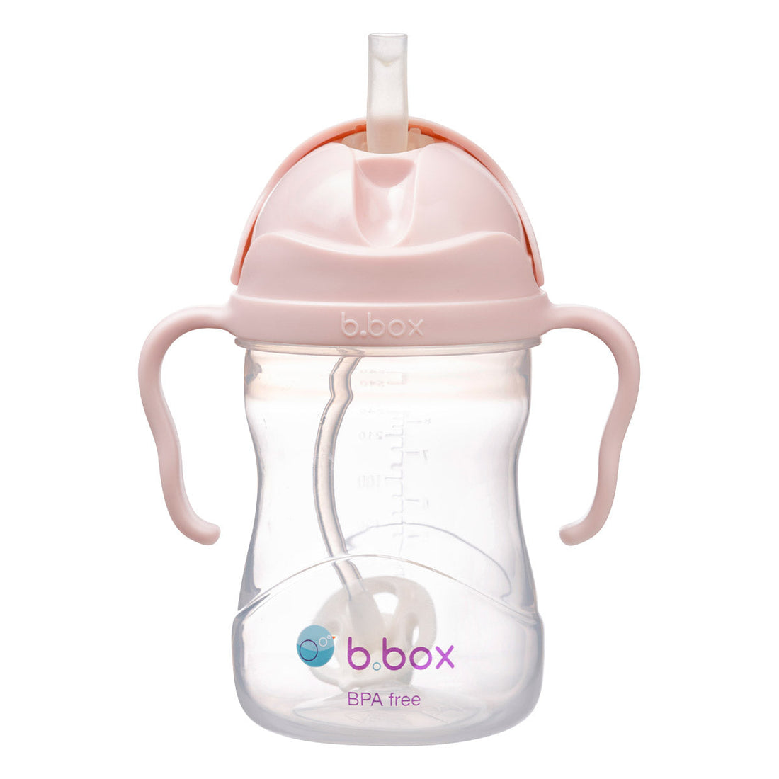 B.Box Sippy Straw Cup 240ml in Blush — product view 2