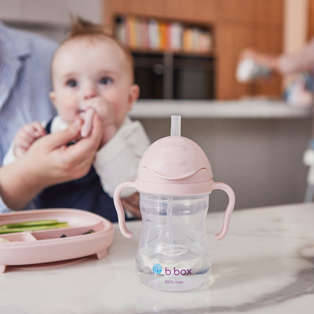 B.Box Sippy Straw Cup 240ml in Blush — product view 10