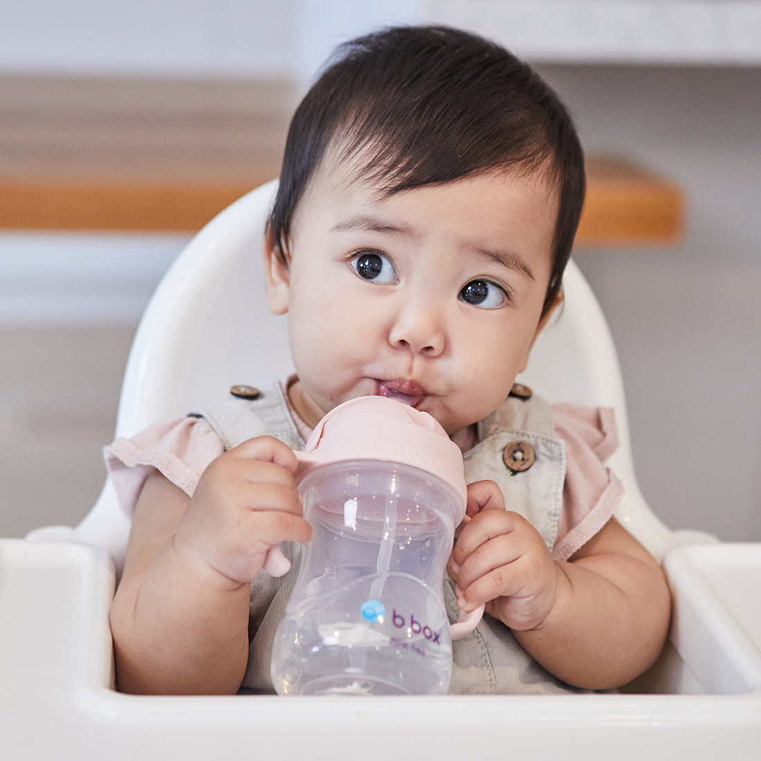 B.Box Sippy Straw Cup 240ml in Blush — product view 12