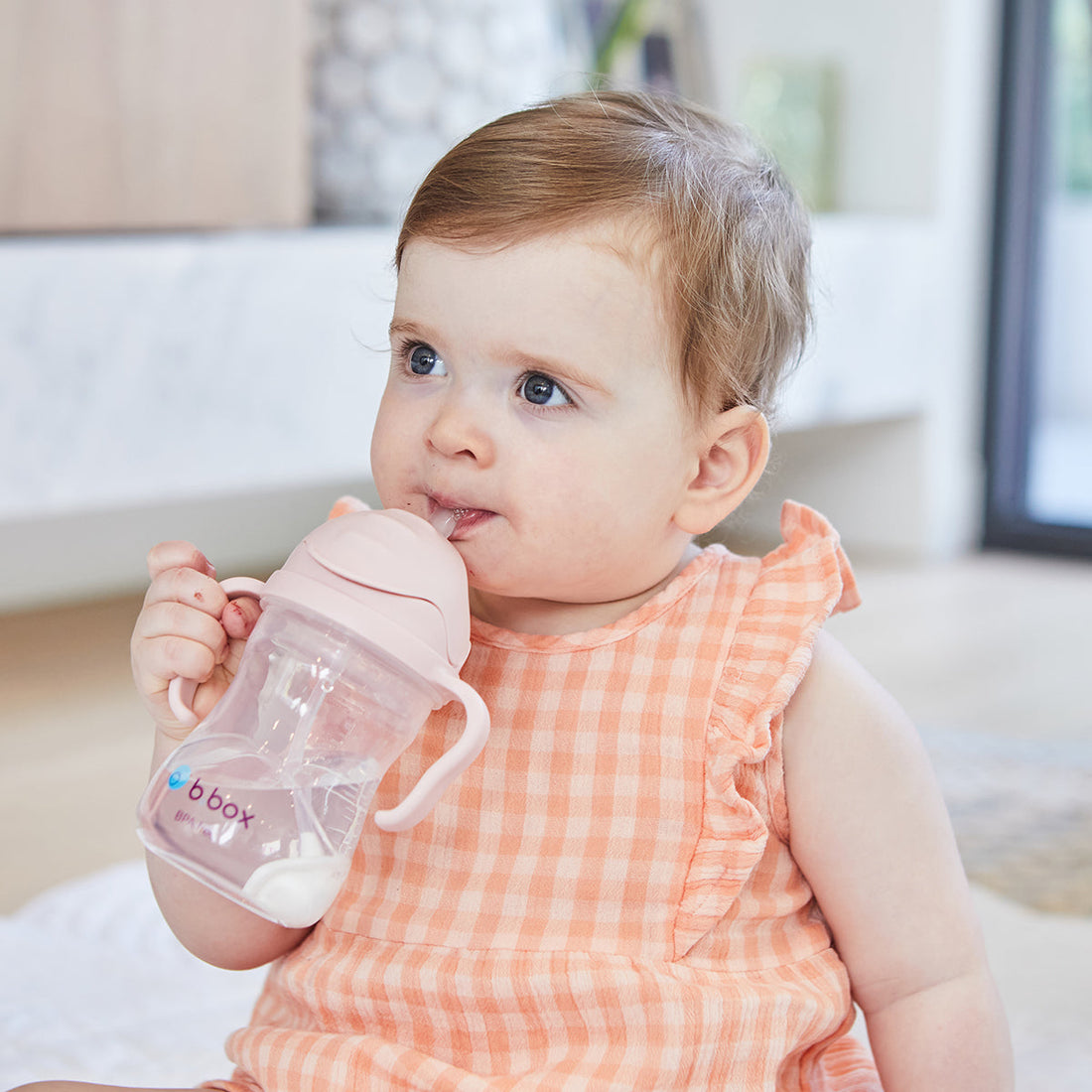 B.Box Sippy Straw Cup 240ml in Blush — product view 14