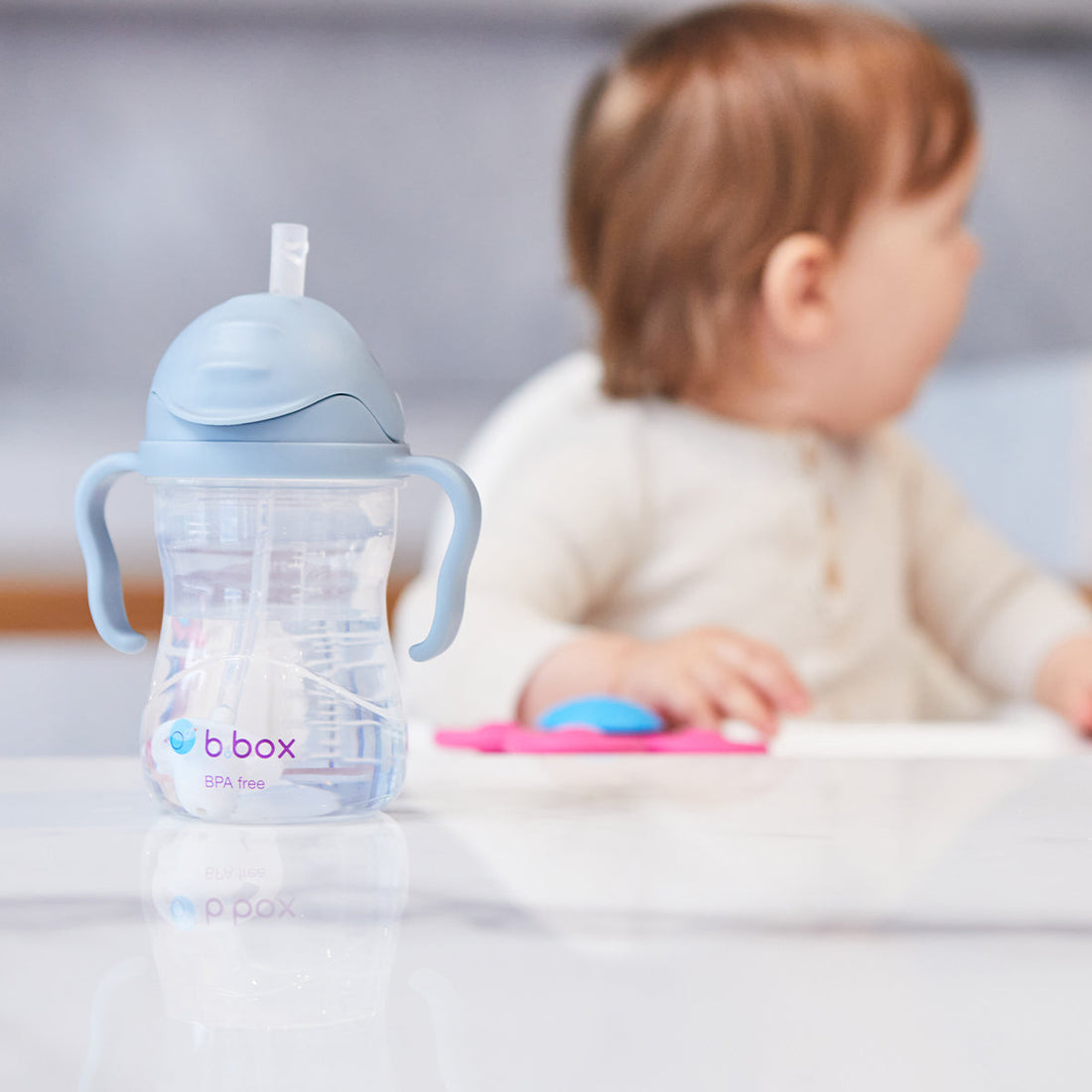 B.Box Sippy Straw Cup 240ml in Ocean — product view 15