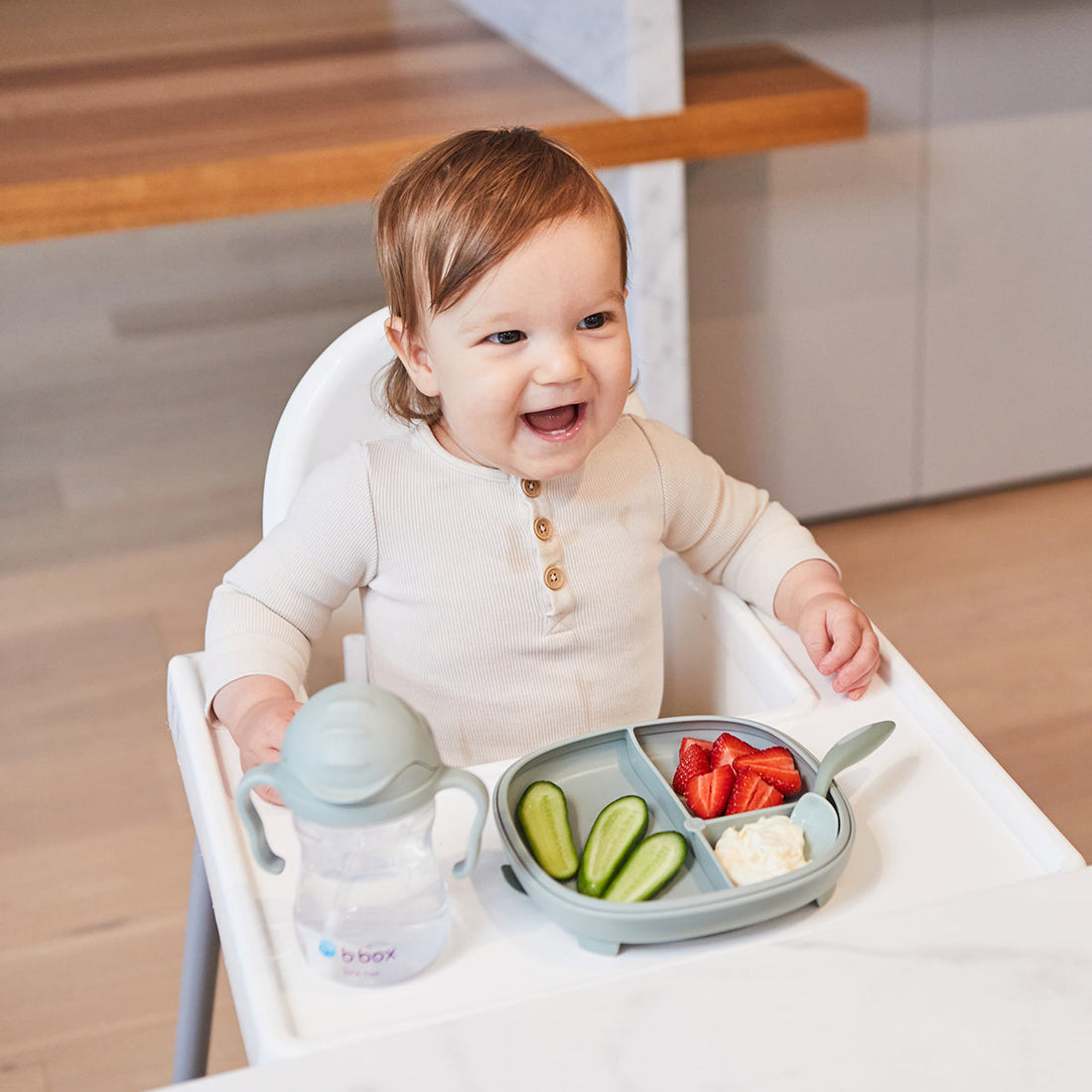 B.Box Sippy Straw Cup 240ml in Sage — product view 13