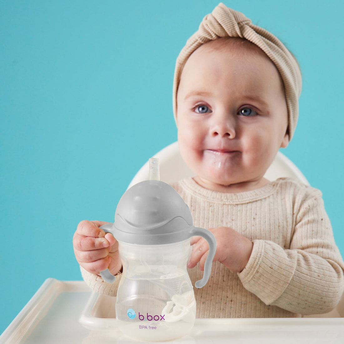 B.Box Sippy Straw Cup 240ml in Sage — product view 16
