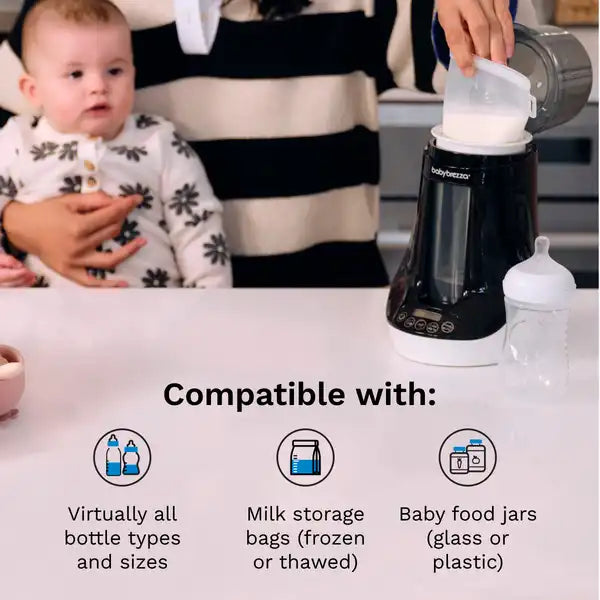 Baby Brezza Bottle + Breast Milk Warmer — bottle setup view alternate view 3