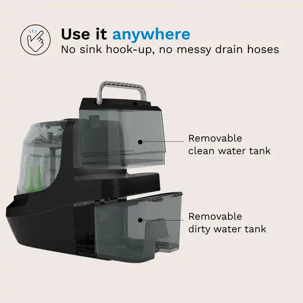 Baby Brezza Bottle Washer Pro - All In One Baby Bottle Washer, Sterilizer, Dryer — lifestyle product view alternate view 3