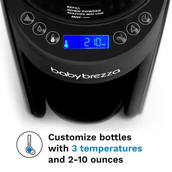Baby Brezza Formula Pro® Advanced Baby Formula Dispenser — temperature control graphic alternate view 3