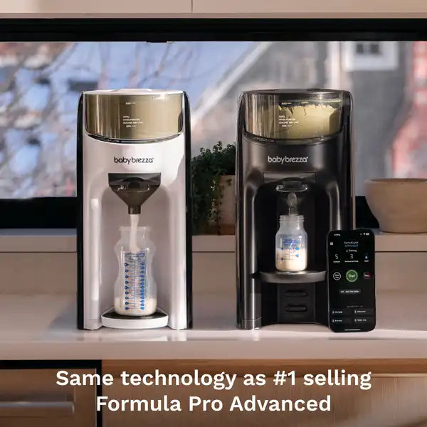 Baby Brezza Formula Pro® Advanced WiFi Baby Formula Dispenser — bottle setup view