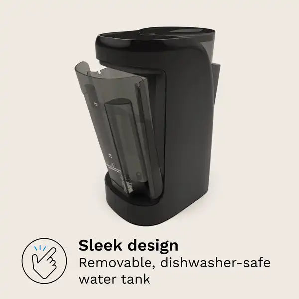 Baby Brezza Formula Pro® Advanced WiFi Baby Formula Dispenser — washing feature graphic