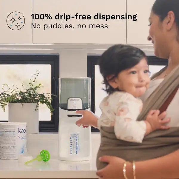 Baby Brezza Instant Water Warmer For Baby Bottles - Instantly Dispenses Warm Water — in-use lifestyle view
