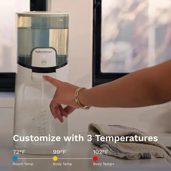 Baby Brezza Instant Water Warmer For Baby Bottles - Instantly Dispenses Warm Water — temperature control graphic