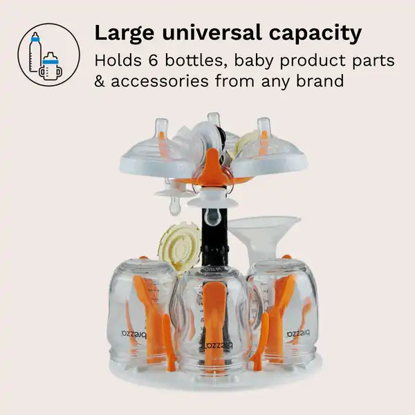 Baby Brezza One Step Sterilizer Dryer — bottle setup view