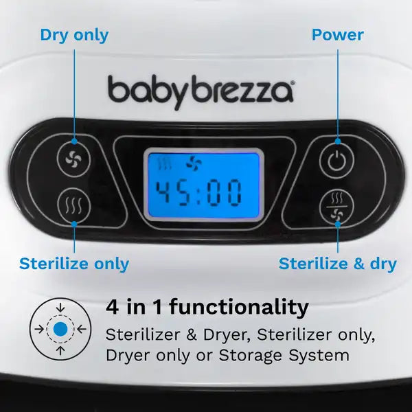 Baby Brezza One Step Sterilizer Dryer — sterilizing feature graphic alternate view 2