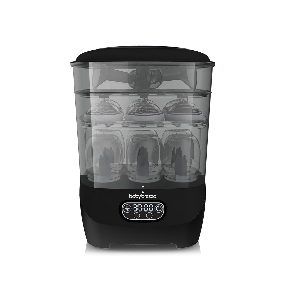 Baby Brezza One Step™ Baby Bottle Sterilizer and Dryer Advanced - Electric steam sterilizer with HEPA Filter — bottle setup view alternate view 5