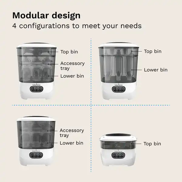 Baby Brezza One Step™ Baby Bottle Sterilizer and Dryer Advanced - Electric steam sterilizer with HEPA Filter — included accessories view