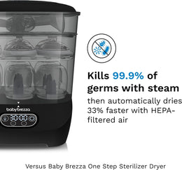 Baby Brezza One Step™ Baby Bottle Sterilizer and Dryer Advanced - Electric steam sterilizer with HEPA Filter