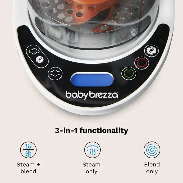 Baby Brezza One Step™ Baby Food Maker Deluxe: Steamer & Blender for Homemade Baby Food — lifestyle product view alternate view 3