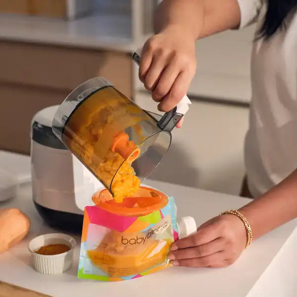 Baby Brezza One Step™ Baby Food Maker Deluxe: Steamer & Blender for Homemade Baby Food — lifestyle product view alternate view 5