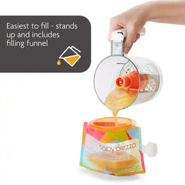 Baby Brezza Reusable Baby Food Pouches, 10 Pack