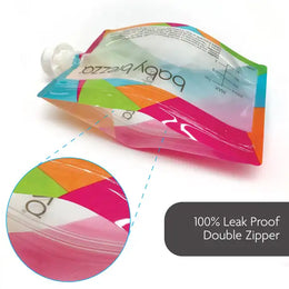 Baby Brezza Reusable Baby Food Pouches, 10 Pack