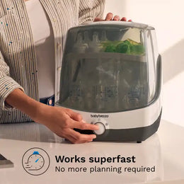 Baby Brezza Superfast® Baby Bottle Sterilizer and Dryer - Sterilizes & Dries in 10 Minutes
