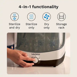 Baby Brezza Superfast® Baby Bottle Sterilizer and Dryer - Sterilizes & Dries in 10 Minutes
