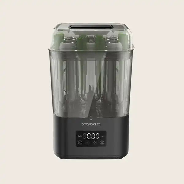Baby Brezza SuperQuick 10-minute Bottle Sterilizer and Dryer — bottle setup view alternate view 5