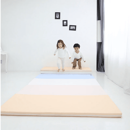 Baby Care Premium Tumbling Folding Mat Large Pastel Blue