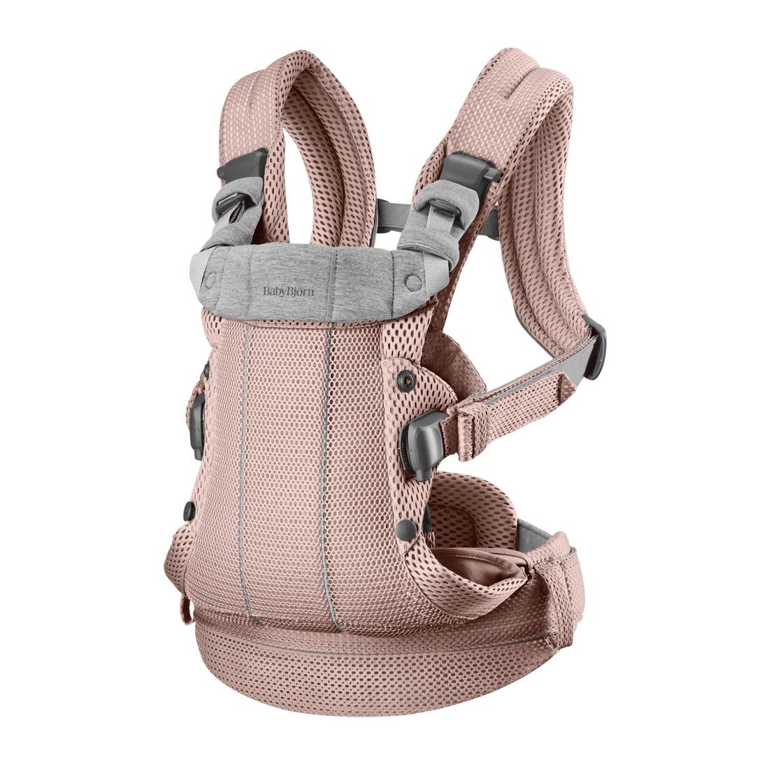 BabyBjörn Baby Carrier Harmony — 3D Mesh, Dusty Pink full product view