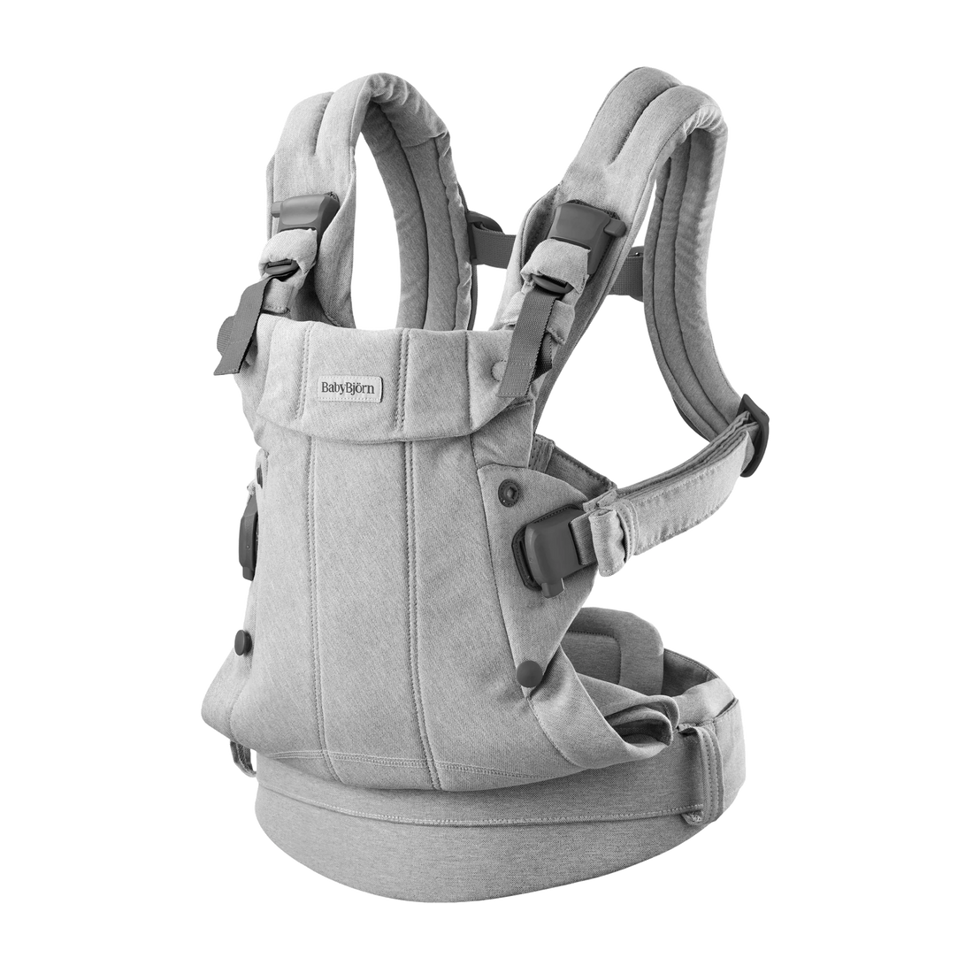 BabyBjörn Baby Carrier Harmony — Woven Melange, Light Gray full product view