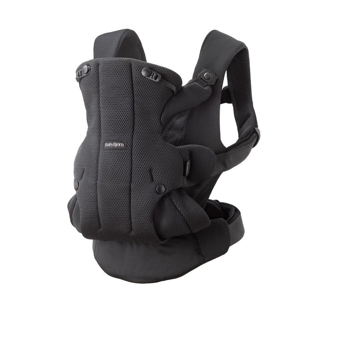 BabyBjörn Baby Carrier Hold in 3D Mesh Black - front product view