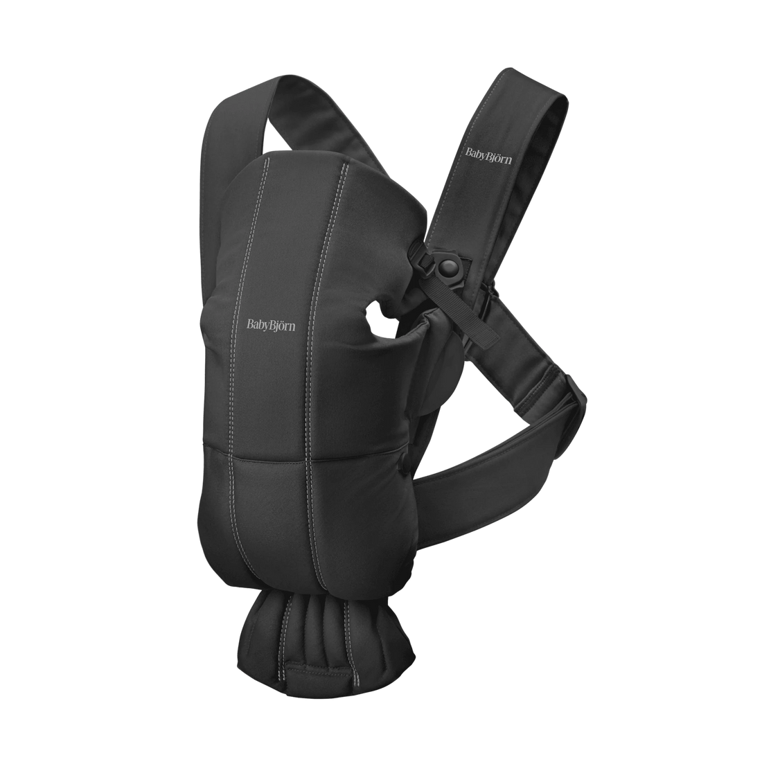 BabyBjörn Baby Carrier Mini — Woven, Black full product view