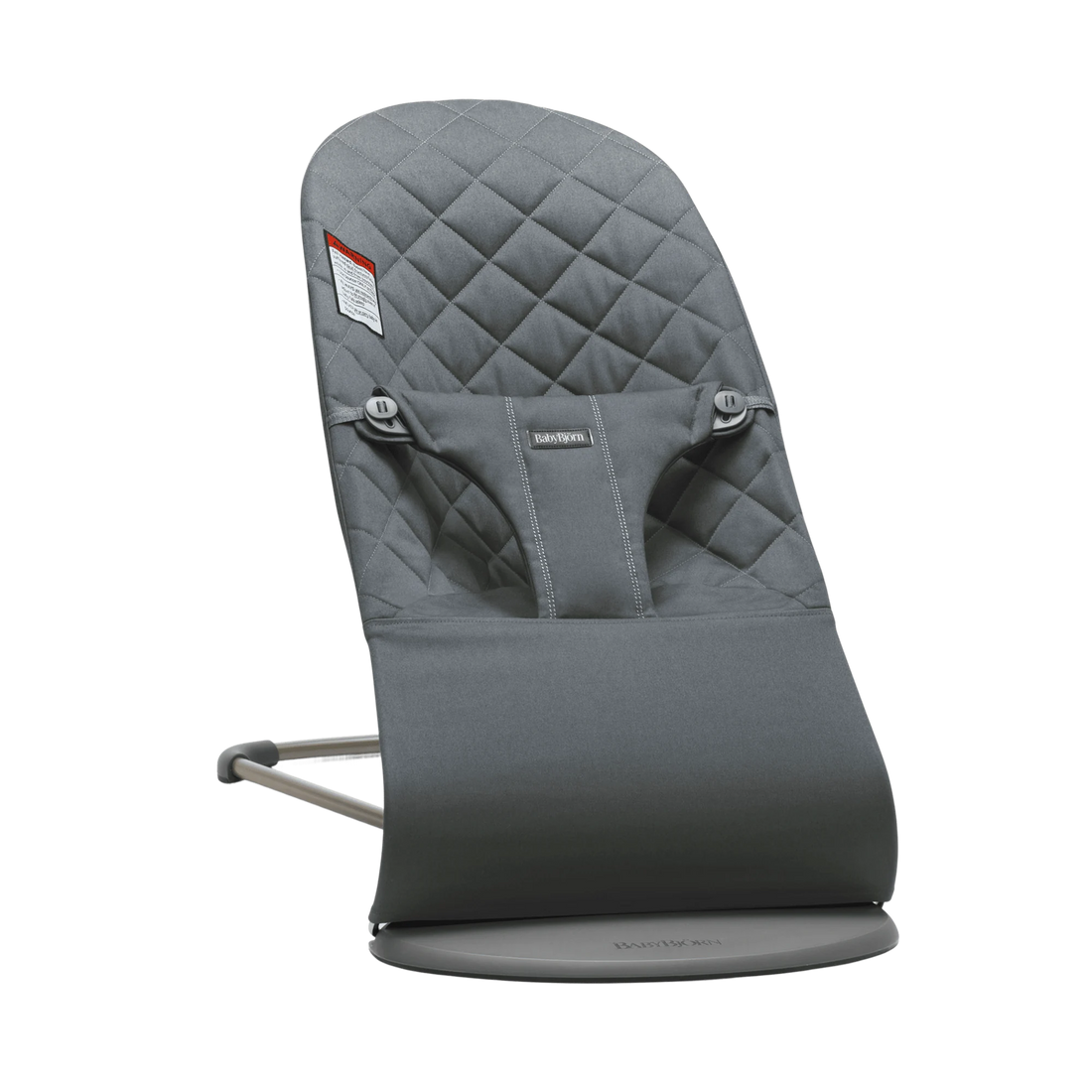 BabyBjörn Bouncer Bliss — Classic Quilt Woven, Anthracite full product view