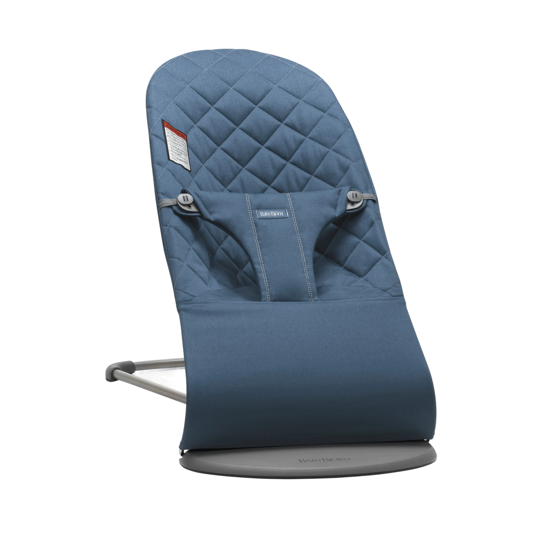 BabyBjörn Bouncer Bliss — Classic Quilt Woven, Midnight Blue full product view