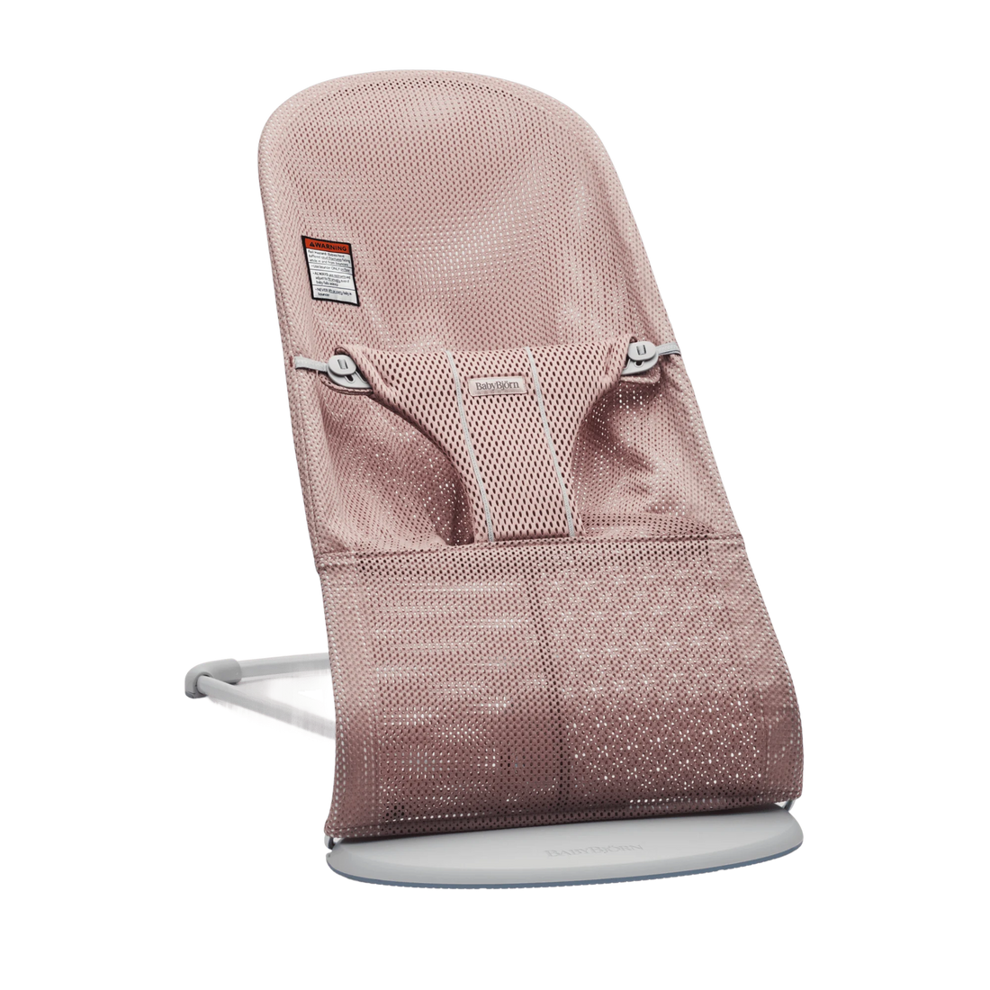 BabyBjörn Bouncer Bliss — Mesh, Dusty Pink full product view