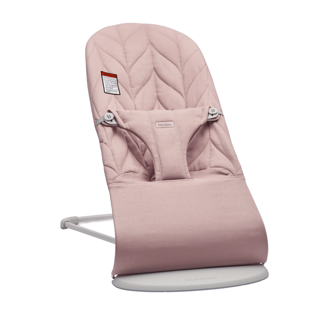 BabyBjörn Bouncer Bliss — Petal Quilt Woven, Dusty Pink full product view