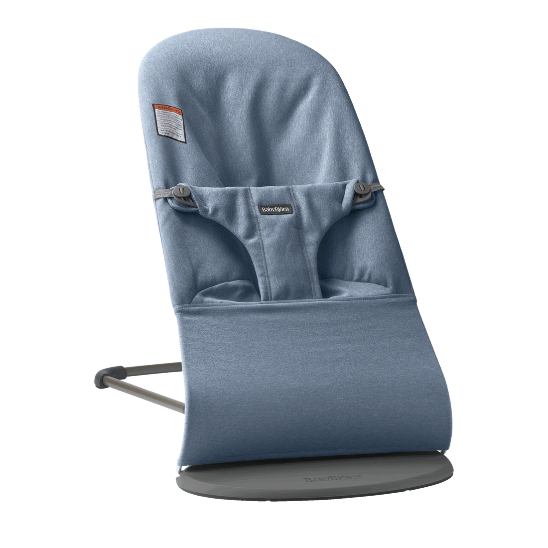 BabyBjörn Bouncer Bliss — Woven Melange, Blue full product view