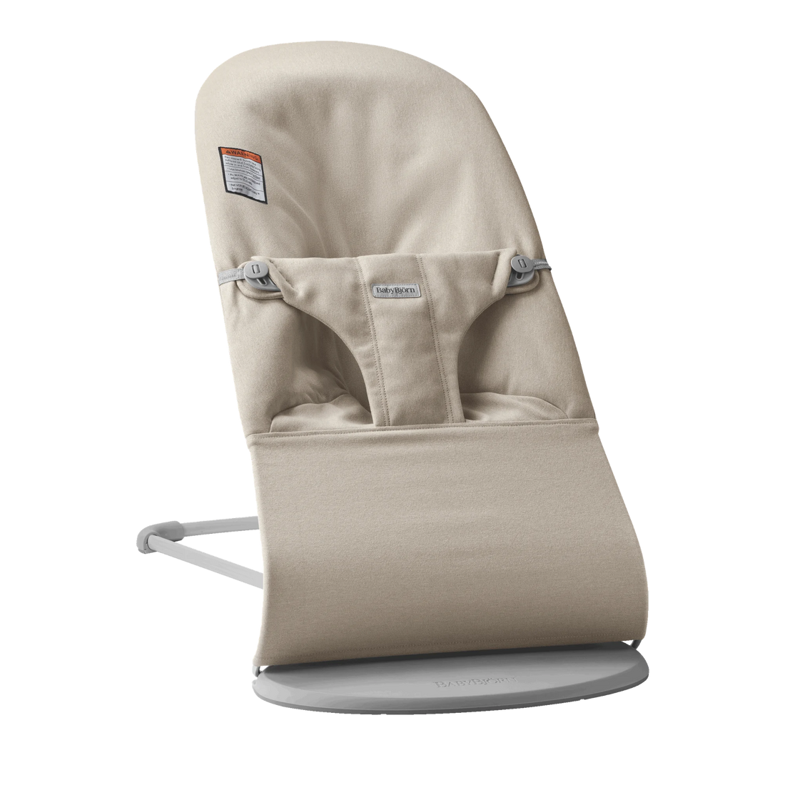 BabyBjörn Bouncer Bliss — Woven Melange, Light Beige full product view