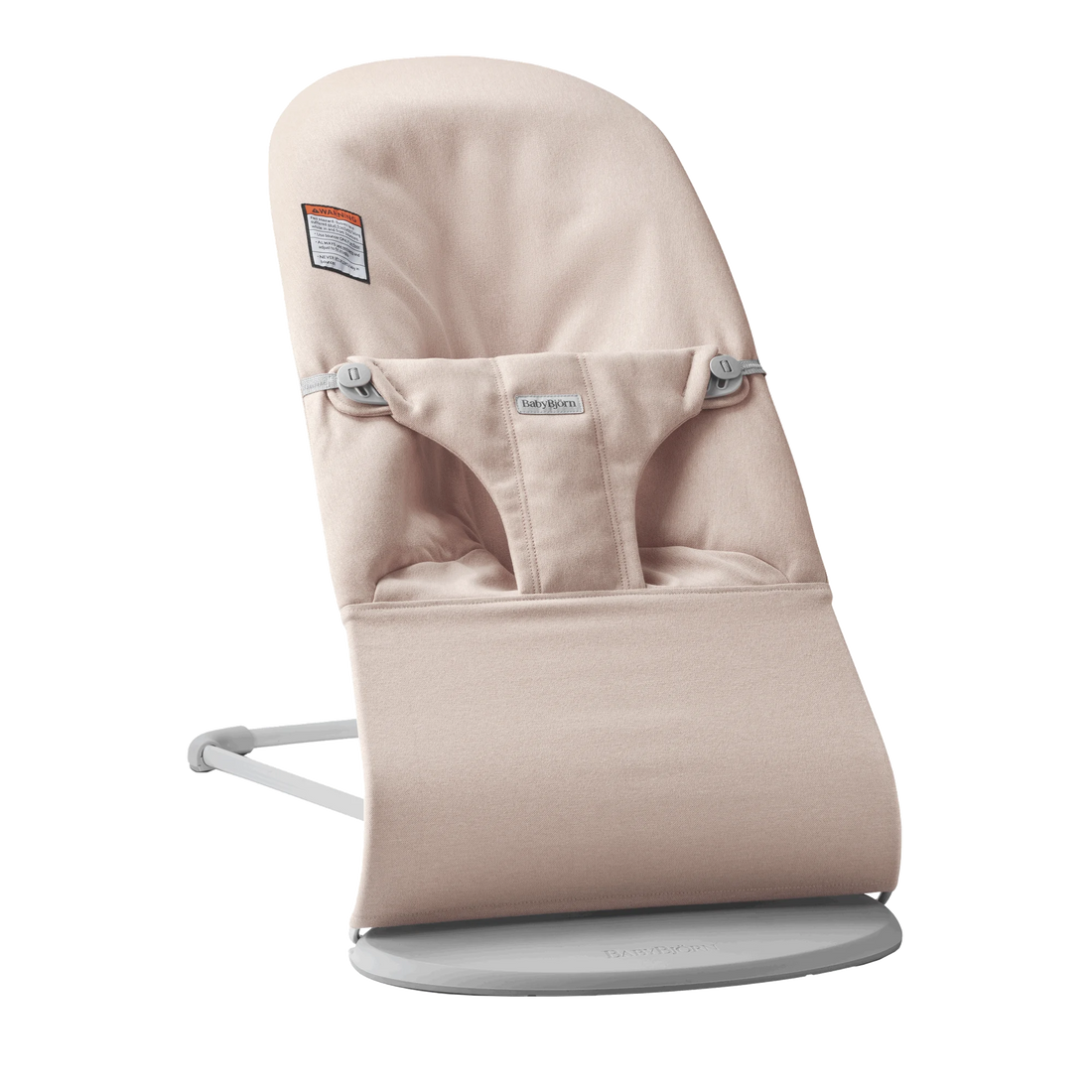 BabyBjörn Bouncer Bliss — Woven Melange, Light Pink full product view