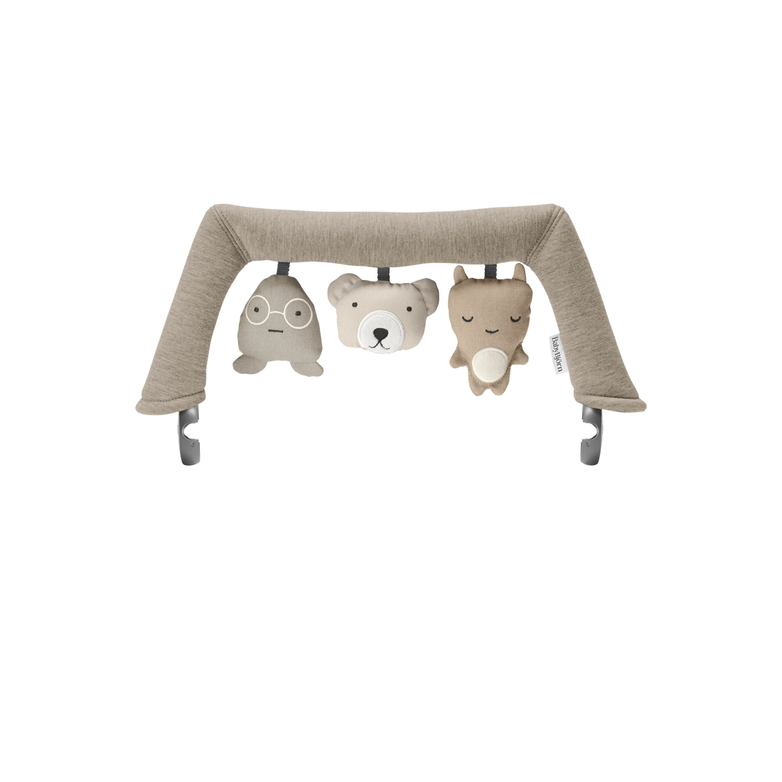BabyBjörn Soft Friends Bouncer Toy — Toy bar design (Neutrals)