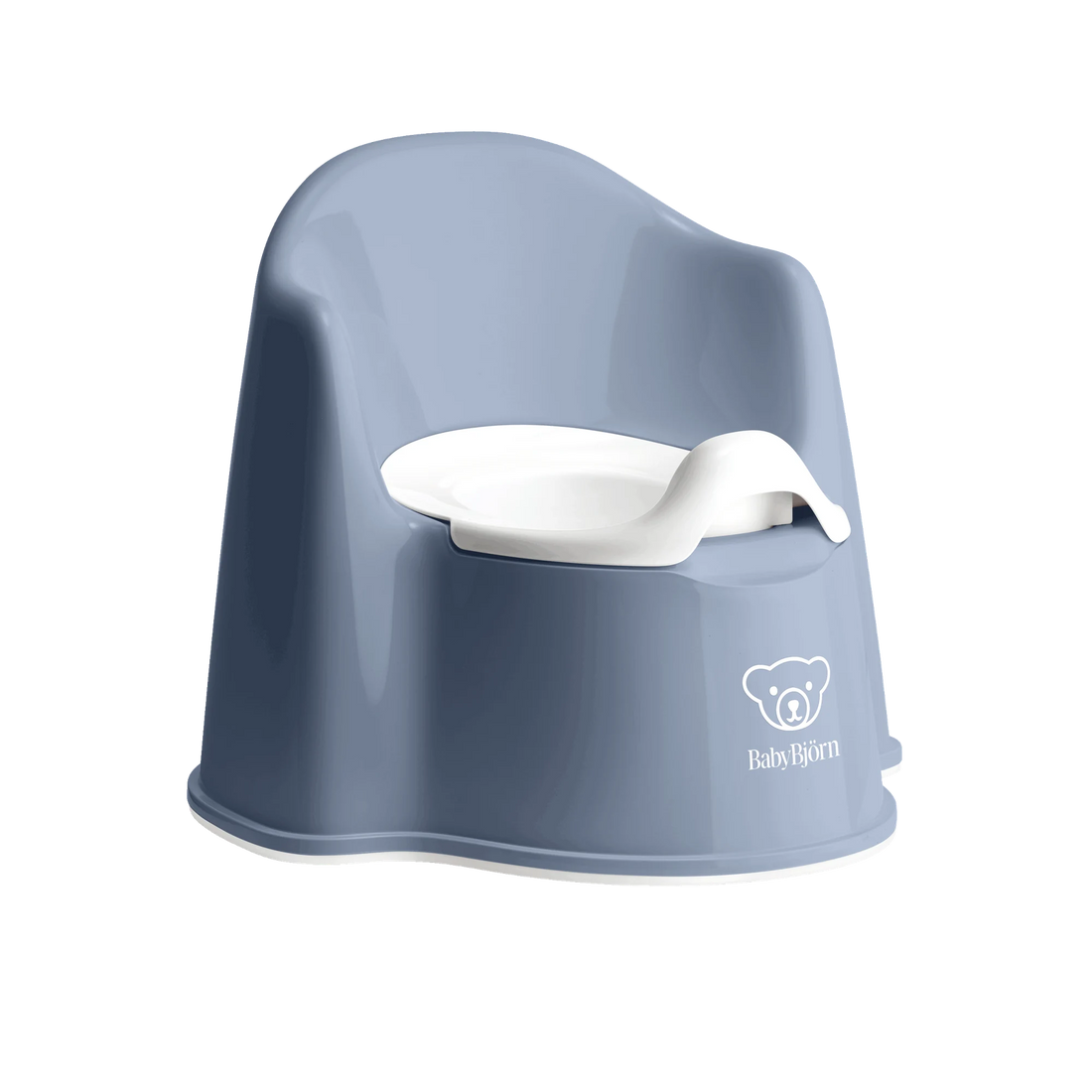 BabyBjörn Potty Chair — Deep Blue/White full product view