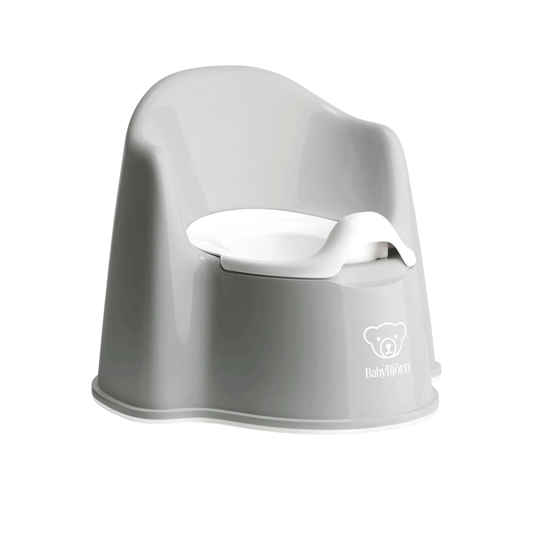 BabyBjörn Potty Chair — Gray/White full product view
