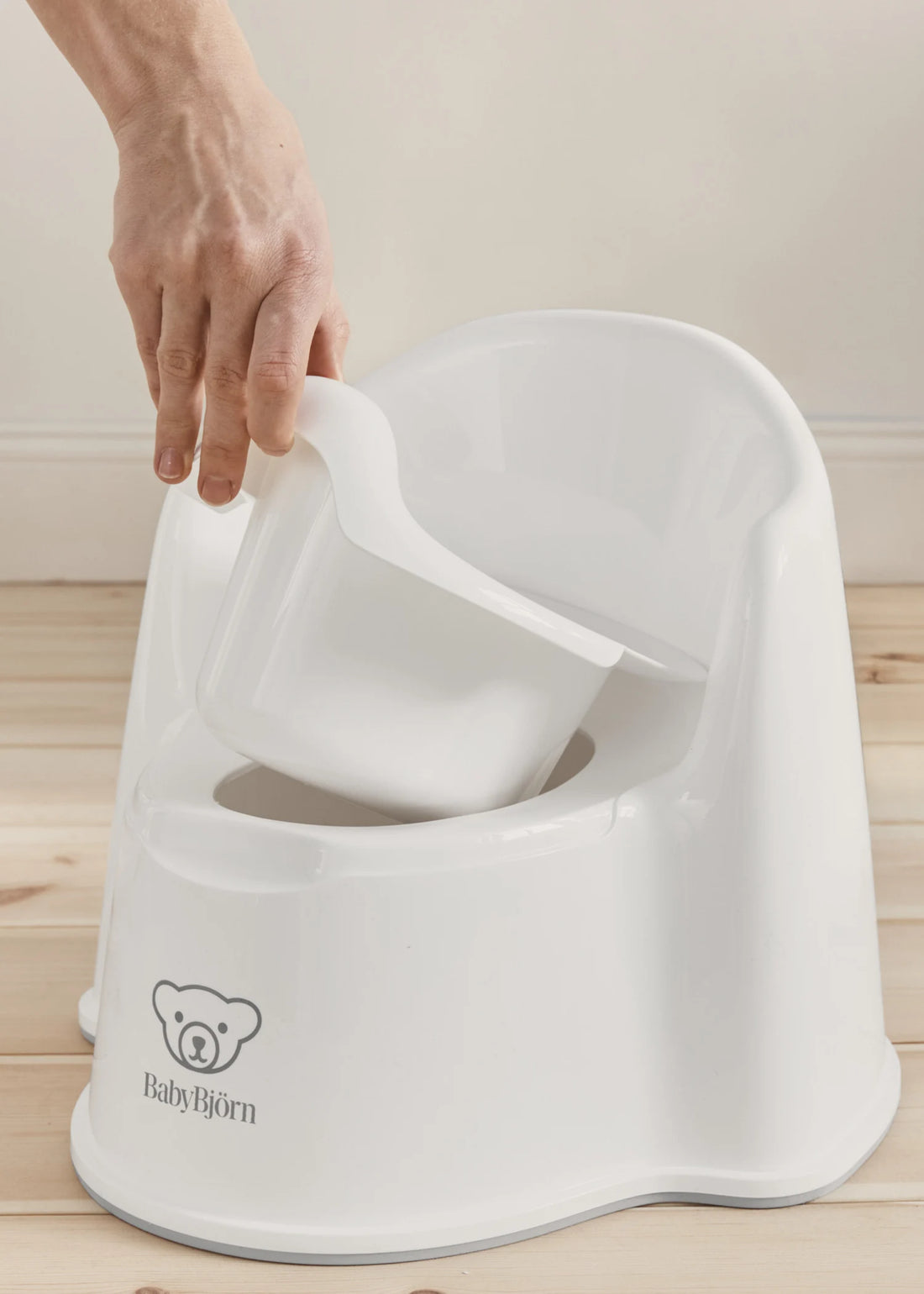BabyBjörn Potty Chair — Removable inner potty (White/Gray)